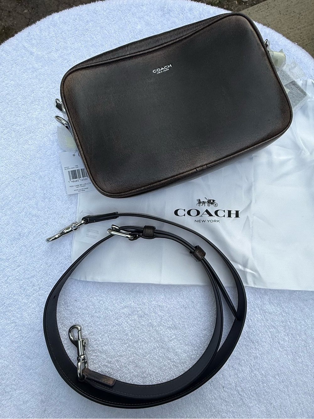 BNWT - Coach Radio Camera Bag in Loved Leather | Rare & Sold Out | Style CEO41